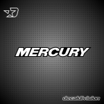 Mercury Outboard Motor Lettering Sticker